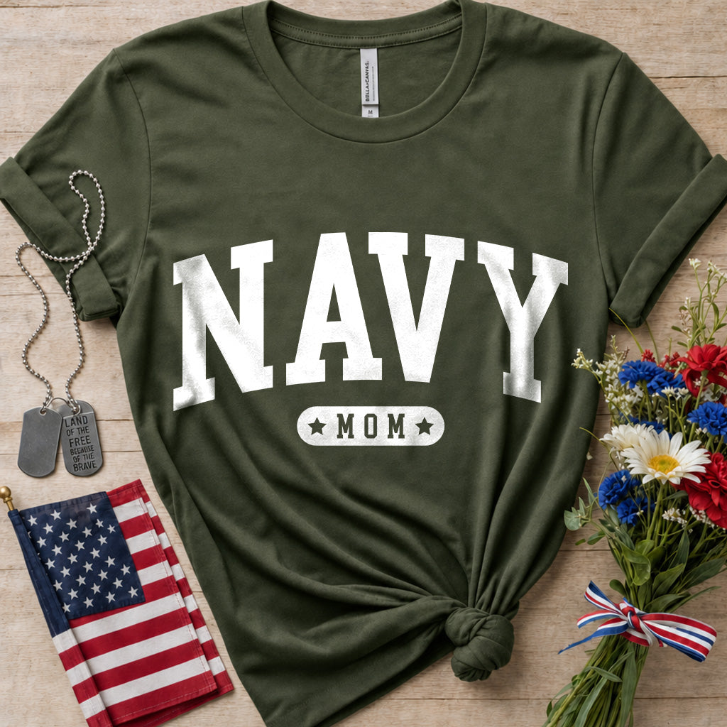 Navy Mom T-Shirt