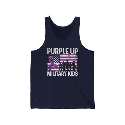 Purple Up Military Kids Tank Top | Support Military Children Awareness