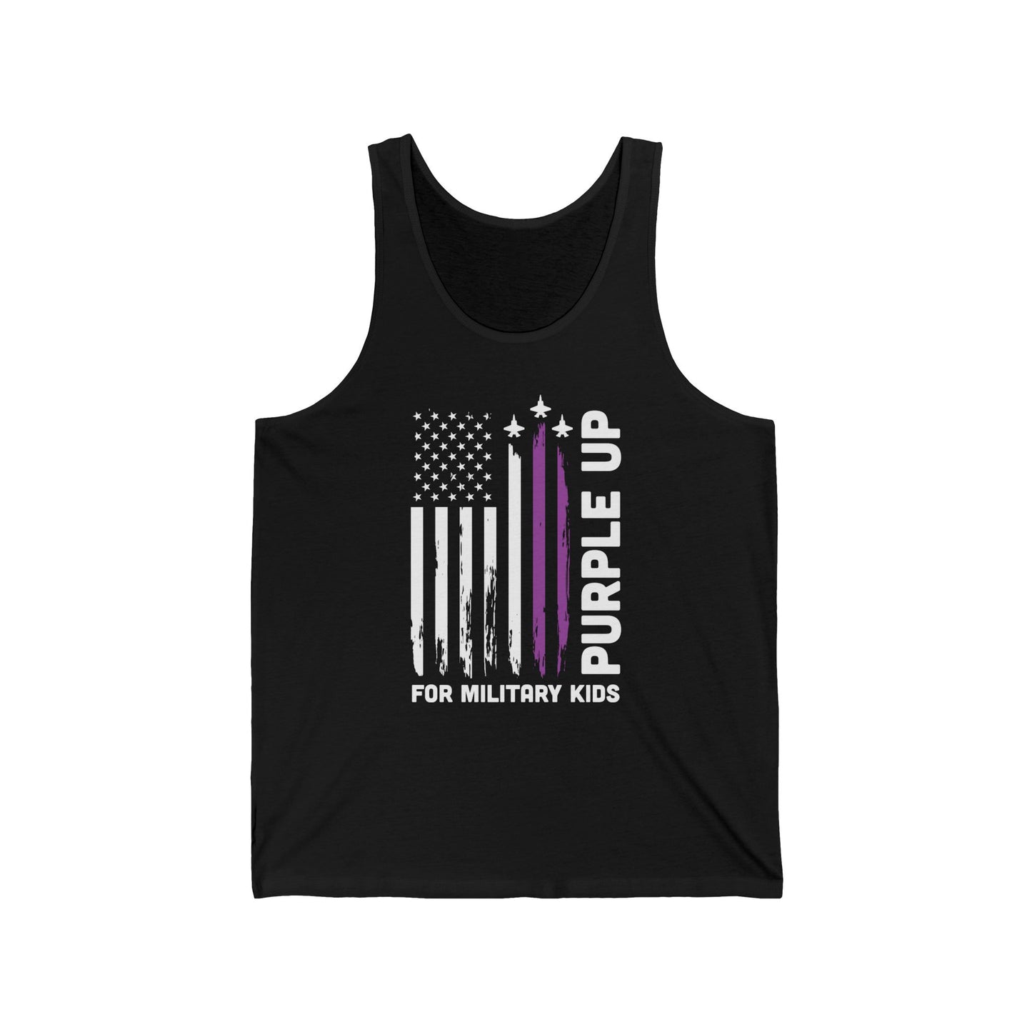 Purple Up Military Kids Tank Top