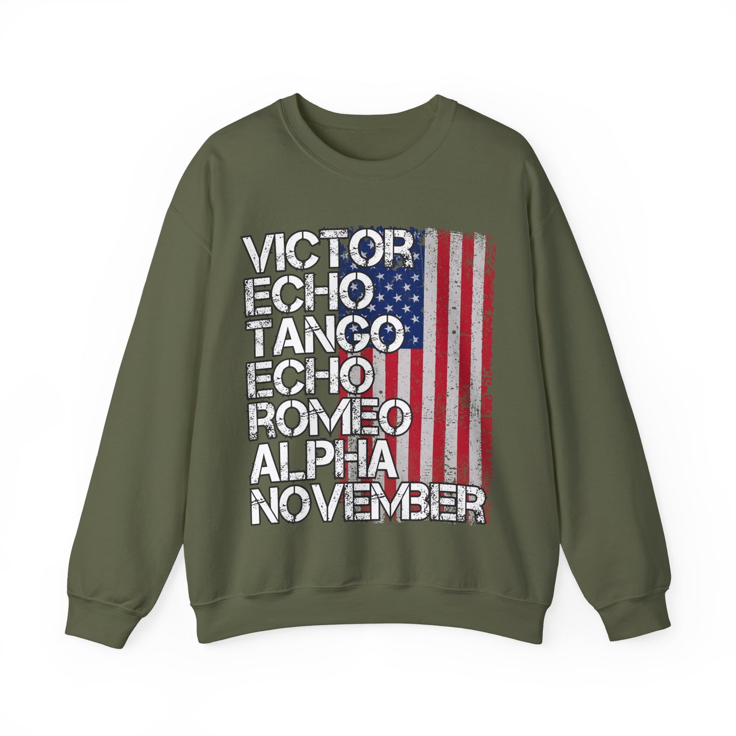 US. Army Veteran Phonetic Alphabet Sweatshirt