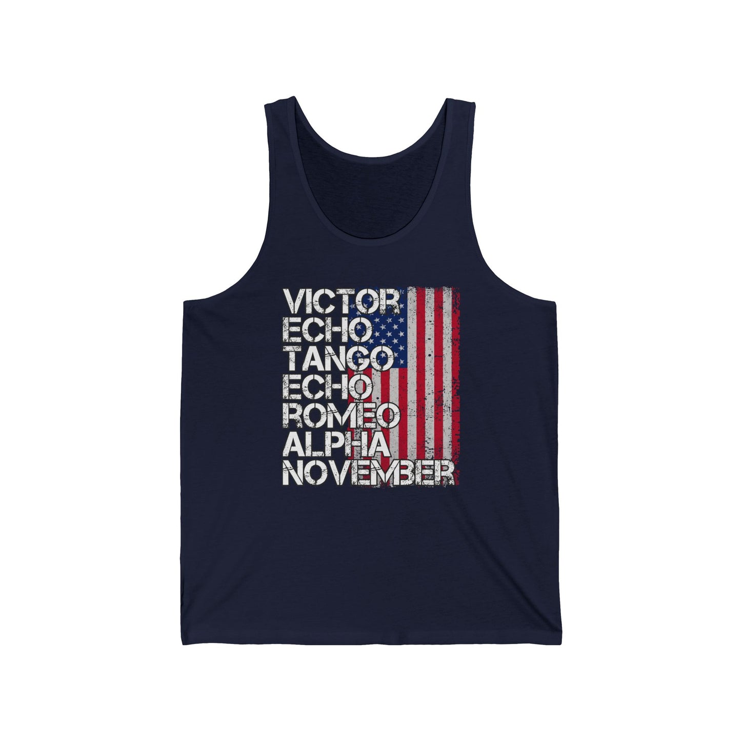 US. Army Veteran Phonetic Alphabet Tank Top
