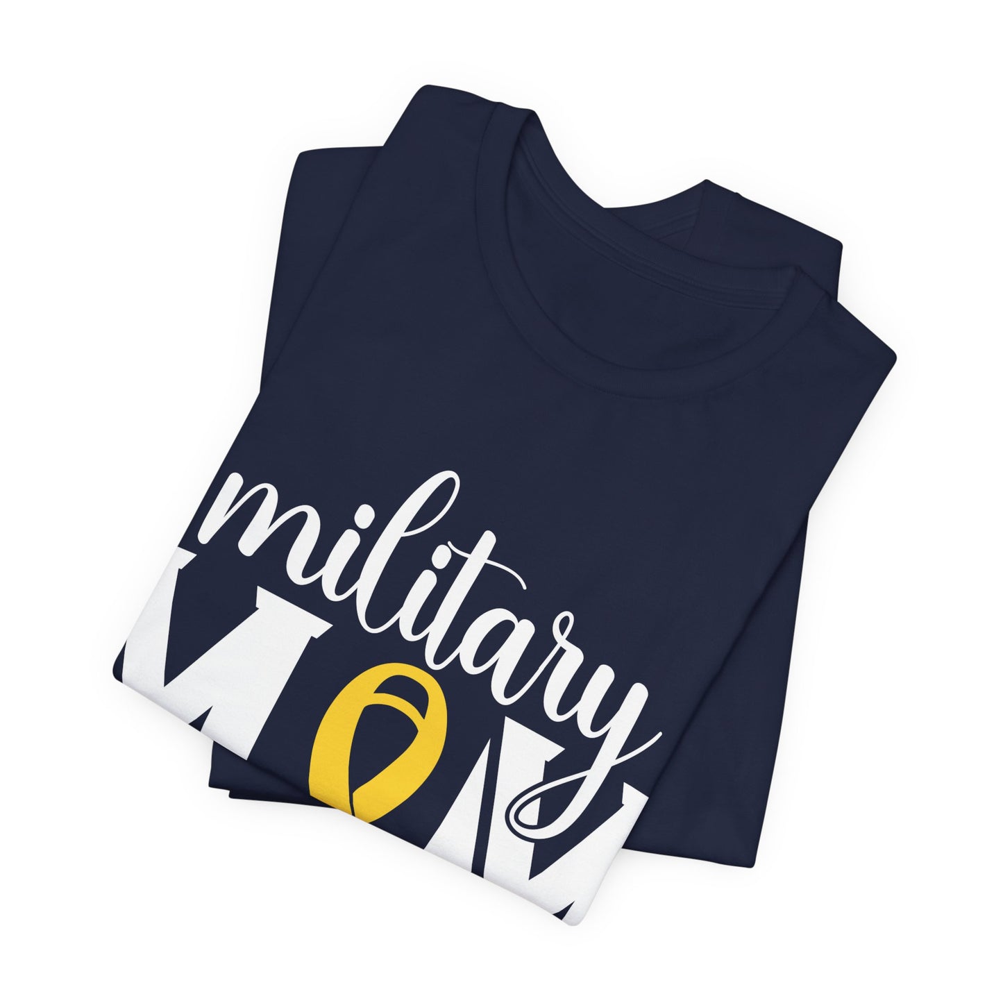 Military Mom T-Shirt — Support Our Troops Yellow Ribbon Tee