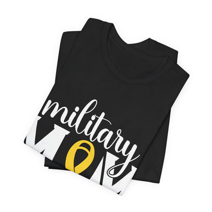Military Mom T-Shirt — Support Our Troops Yellow Ribbon Tee