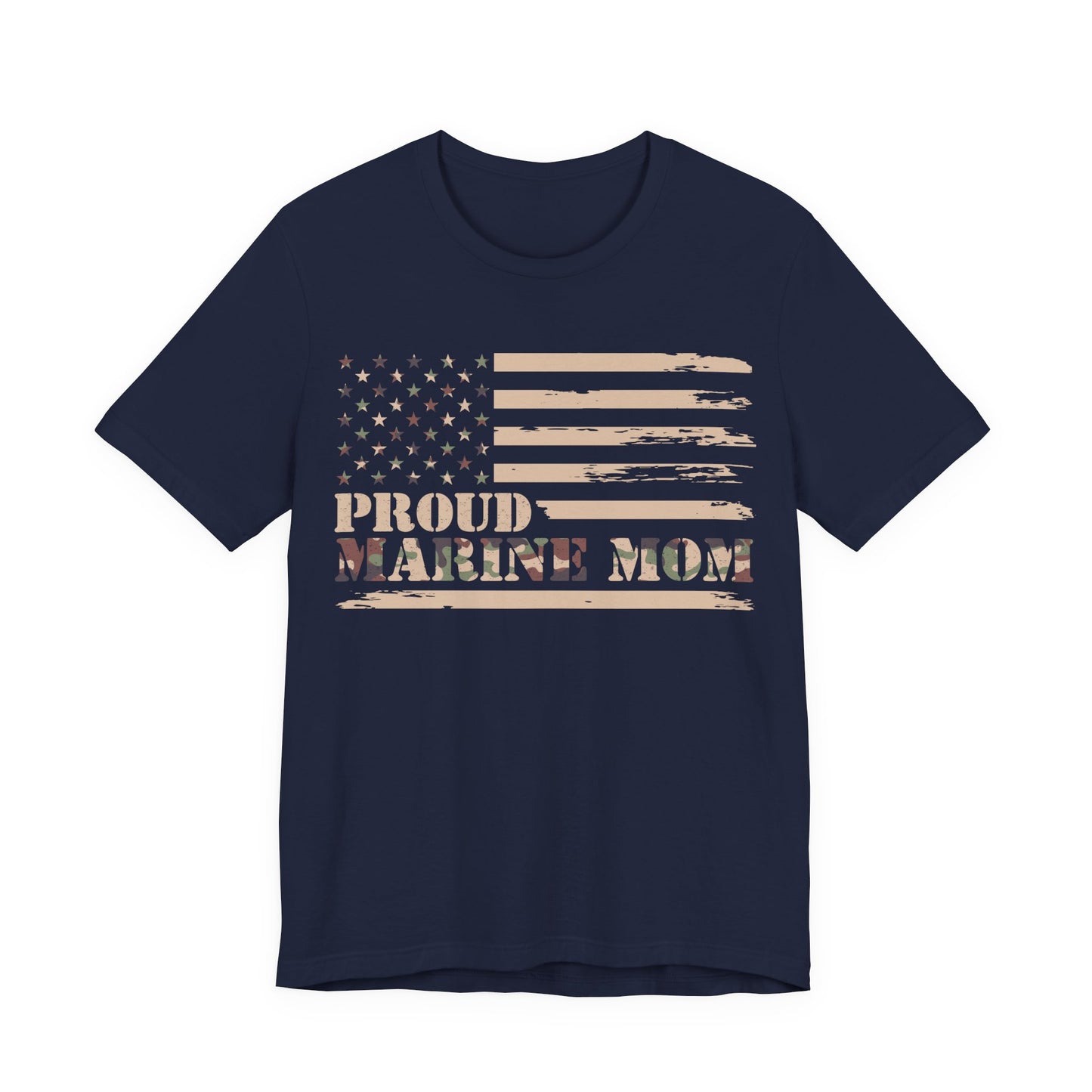Proud Marine Mom Flag T-Shirt