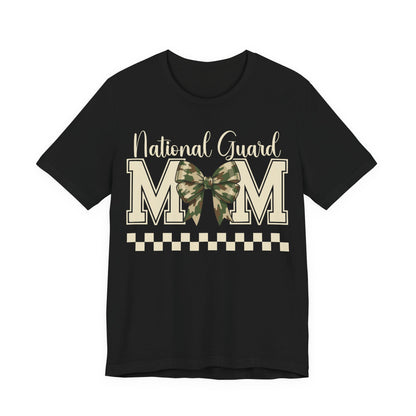 National Guard Mom T-Shirt – Camo Bow Military Support Tee
