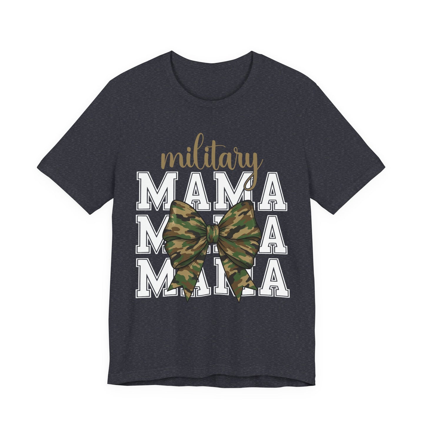 Military Mama T-Shirt — Camo Bow Mom Tee