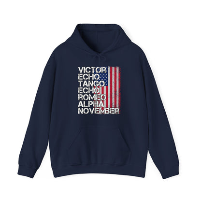 US Army Veteran Phonetic Alphabet Hoodie | American Veteran Gift