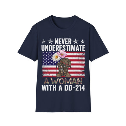 Woman Veteran T-Shirt | Patriotic Military Apparel | Veterans Day Gift