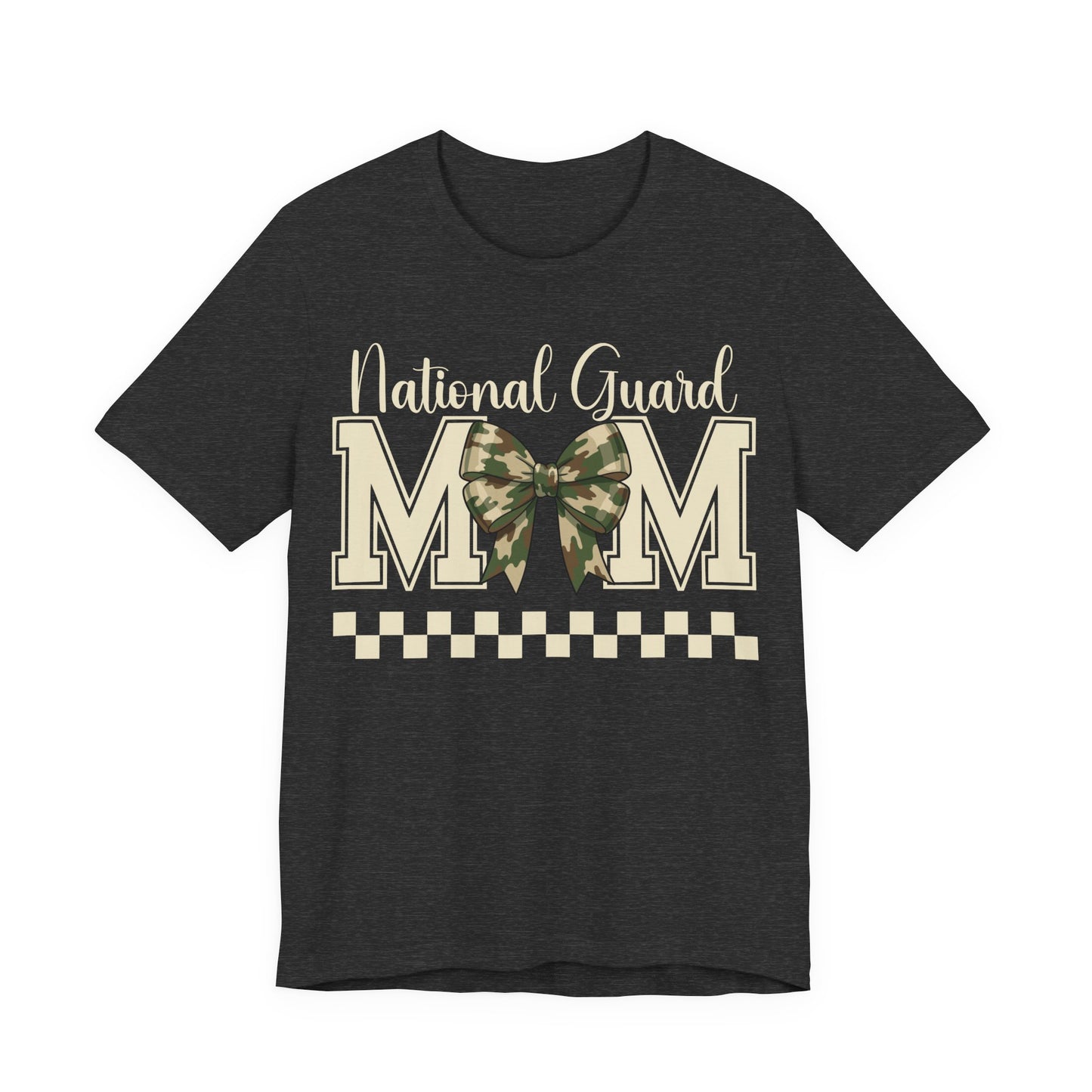 National Guard Mom T-Shirt – Camo Bow Military Support Tee