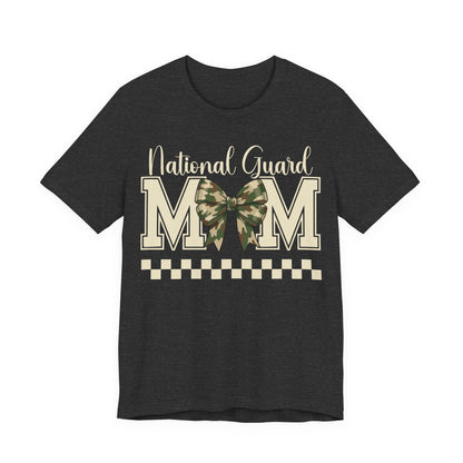 National Guard Mom T-Shirt – Camo Bow Military Support Tee