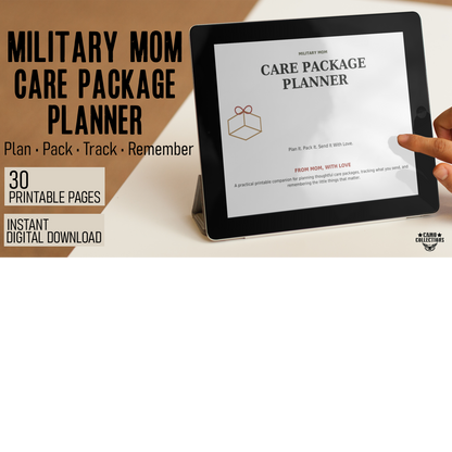 Military Mom Care Package Planner – 30-Page Printable