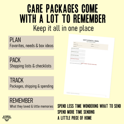 Military Mom Care Package Planner – 30-Page Printable
