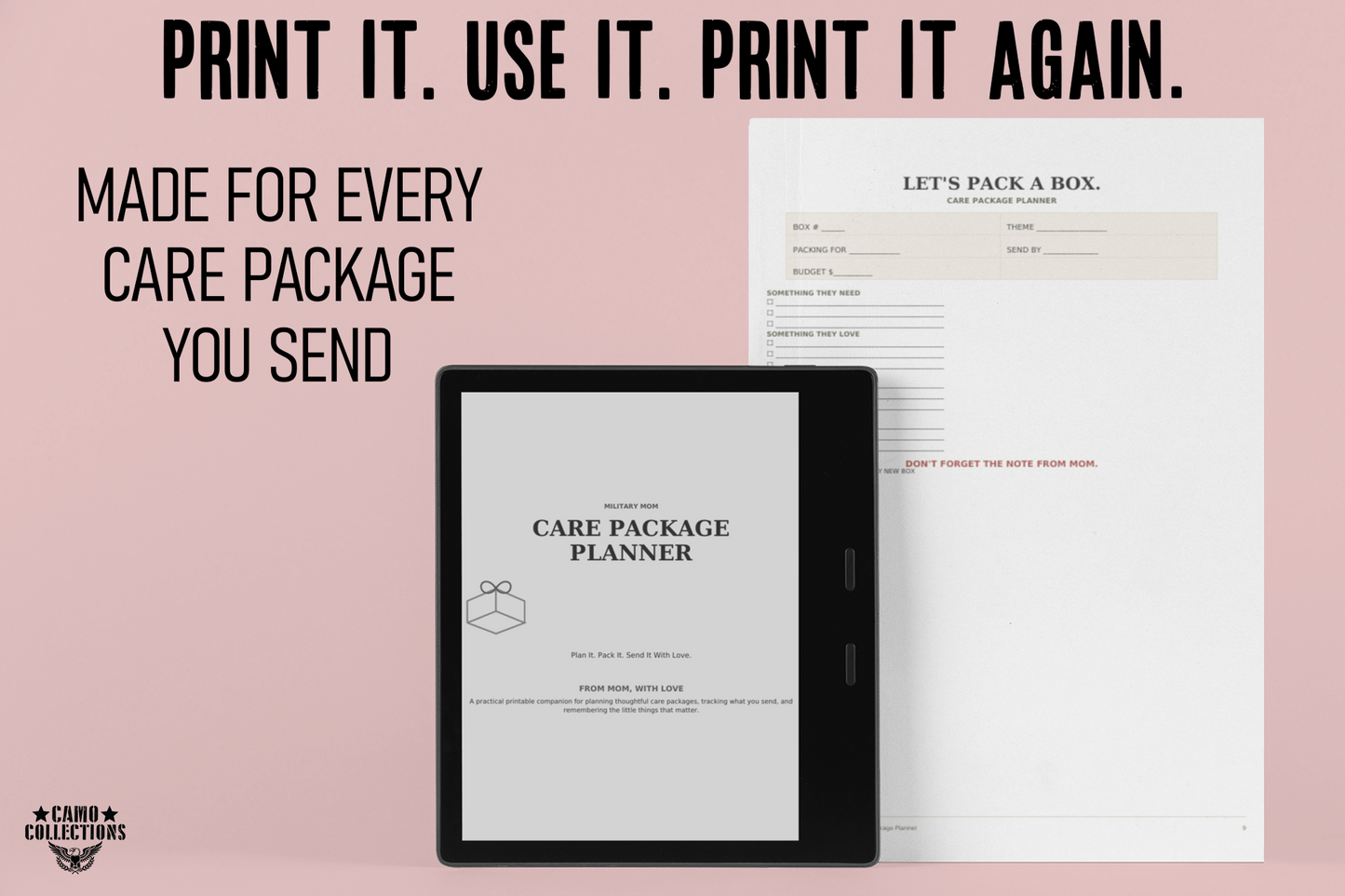 Military Mom Care Package Planner – 30-Page Printable