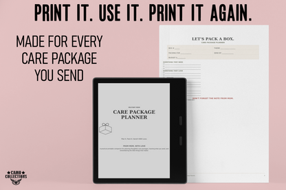 Military Mom Care Package Planner – 30-Page Printable